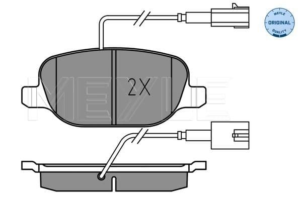 set placute frana,frana disc MEYLE -ORIGINAL: True to OE. 025 238 1118