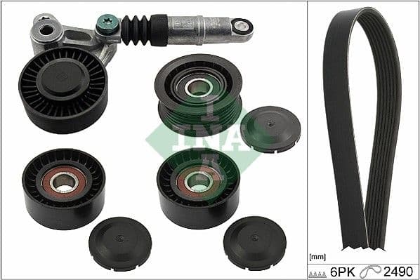 Set curea transmisie cu caneluri Schaeffler INA 529 0209 10