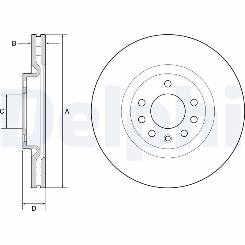 Disc frana DELPHI BG4944C