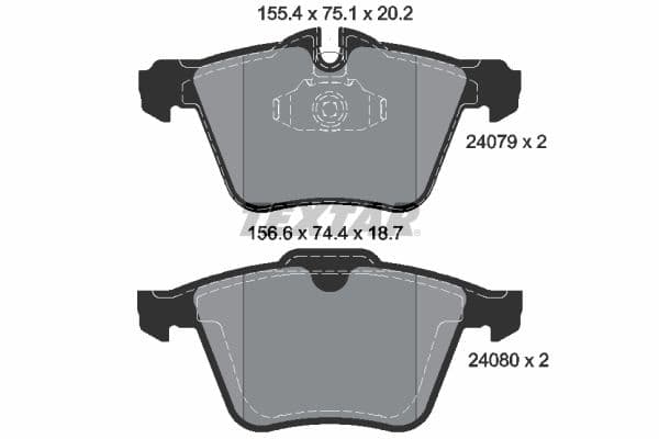 set placute frana,frana disc TEXTAR Q+ 2407903