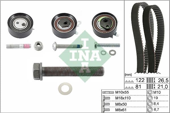Set curea de distributie Schaeffler INA 530 0484 10