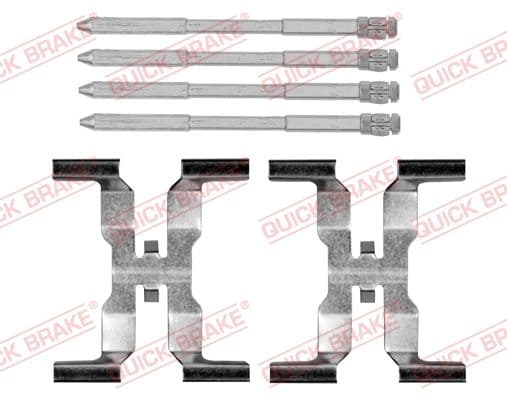 Set accesorii, placute frana QUICK BRAKE 109-0166