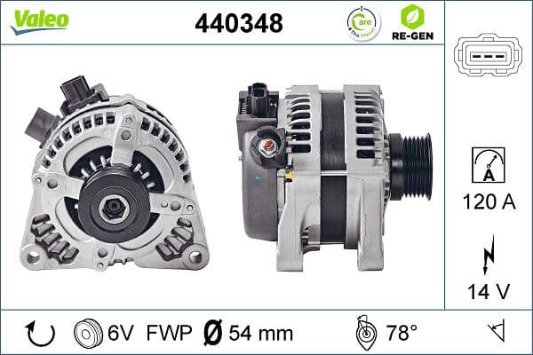 Generator / Alternator VALEO 440348