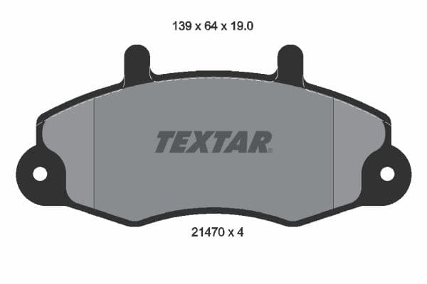set placute frana,frana disc TEXTAR 2147001