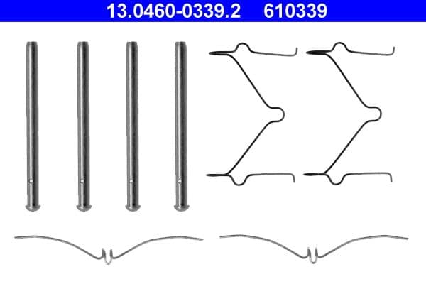Set accesorii, placute frana ATE 13.0460-0339.2