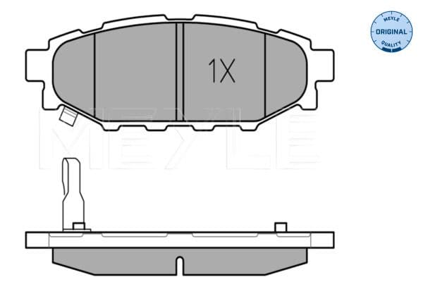 set placute frana,frana disc MEYLE -ORIGINAL: True to OE. 025 242 7114/W