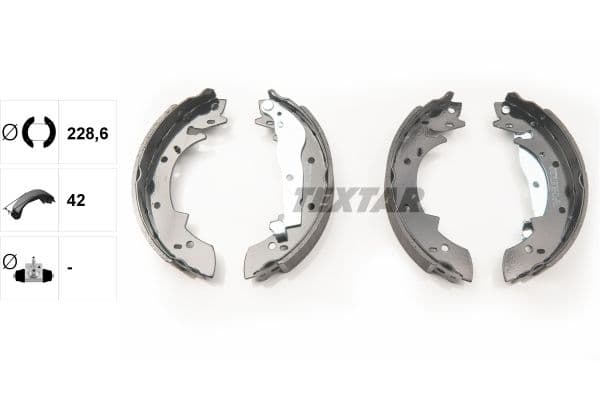 Set saboti frana TEXTAR 91030400