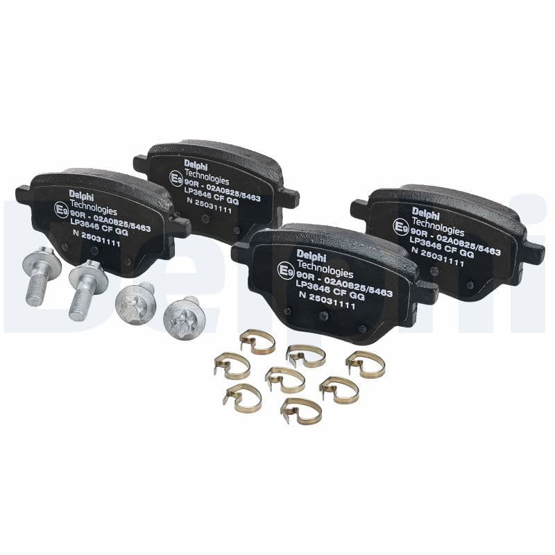 set placute frana,frana disc DELPHI LP3646