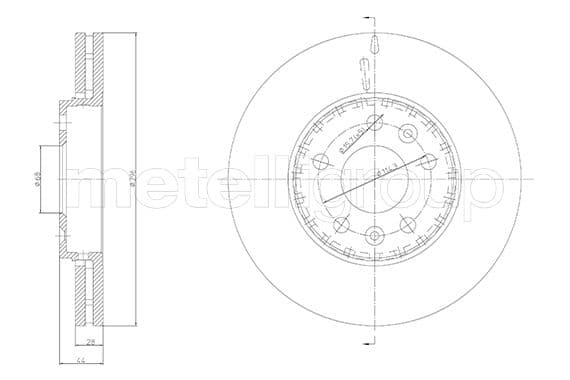 Disc frana METELLI 23-1793C