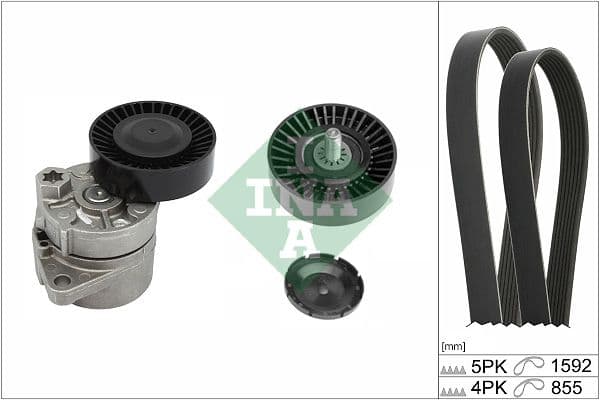 Set curea transmisie cu caneluri Schaeffler INA 529 0439 10