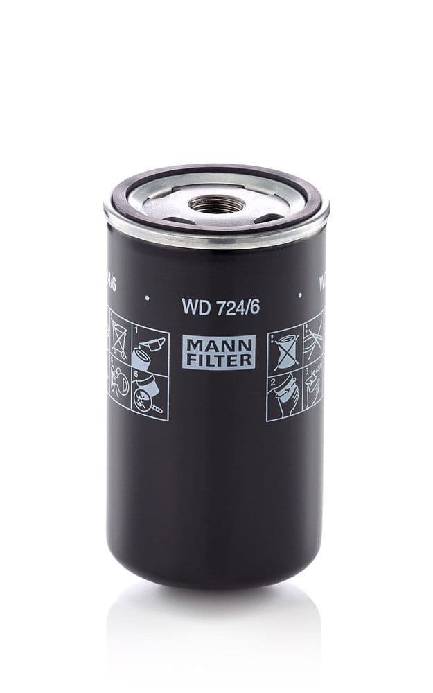 Filtru hidraulic, cutie de viteze automata MANN-FILTER WD 724/6