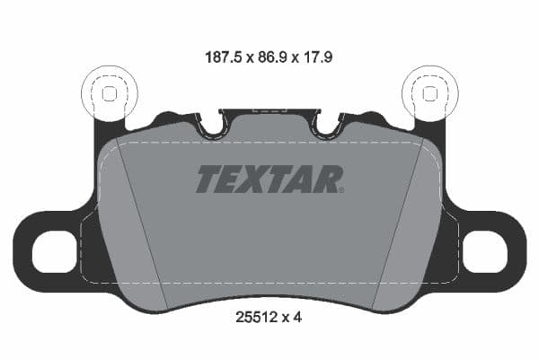 set placute frana,frana disc TEXTAR Q+ 2551201