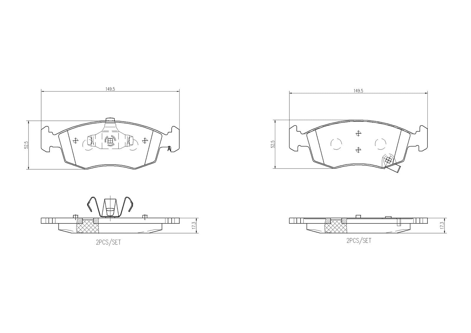 set placute frana,frana disc BREMBO PRIME LINE P 11 031