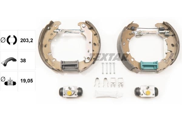 Set saboti frana TEXTAR Shoe Kit Pro 84057300