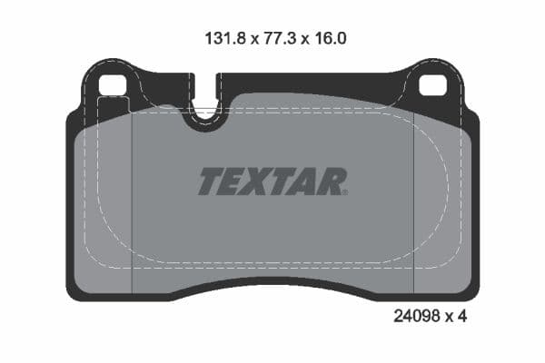 set placute frana,frana disc TEXTAR 2409803