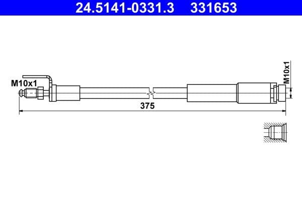 Furtun frana ATE 24.5141-0331.3