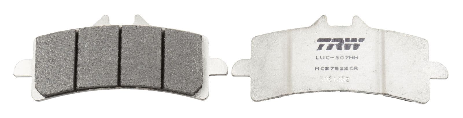 set placute frana,frana disc TRW MCB792SCR