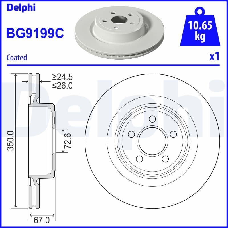 Disc frana DELPHI BG9199C