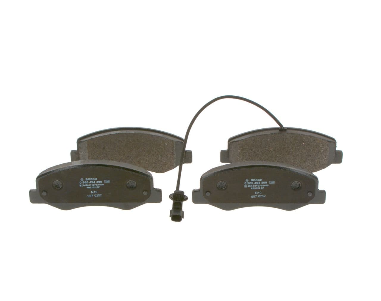set placute frana,frana disc BOSCH 0 986 494 499