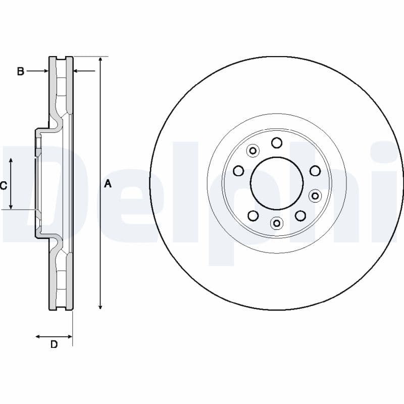 Disc frana DELPHI BG9151C