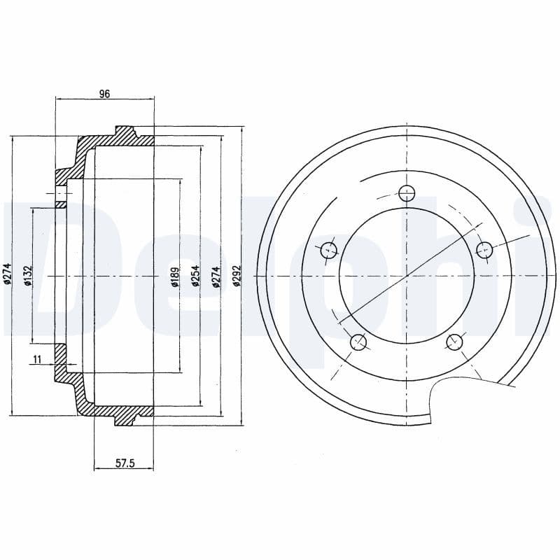 Tambur frana DELPHI BF479