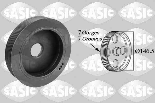 Fulie curea, arbore cotit SASIC 2150054