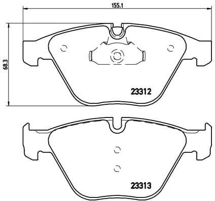 set placute frana,frana disc BREMBO PRIME LINE P 06 054