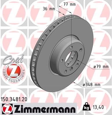Disc frana ZIMMERMANN COAT Z 150.3481.20