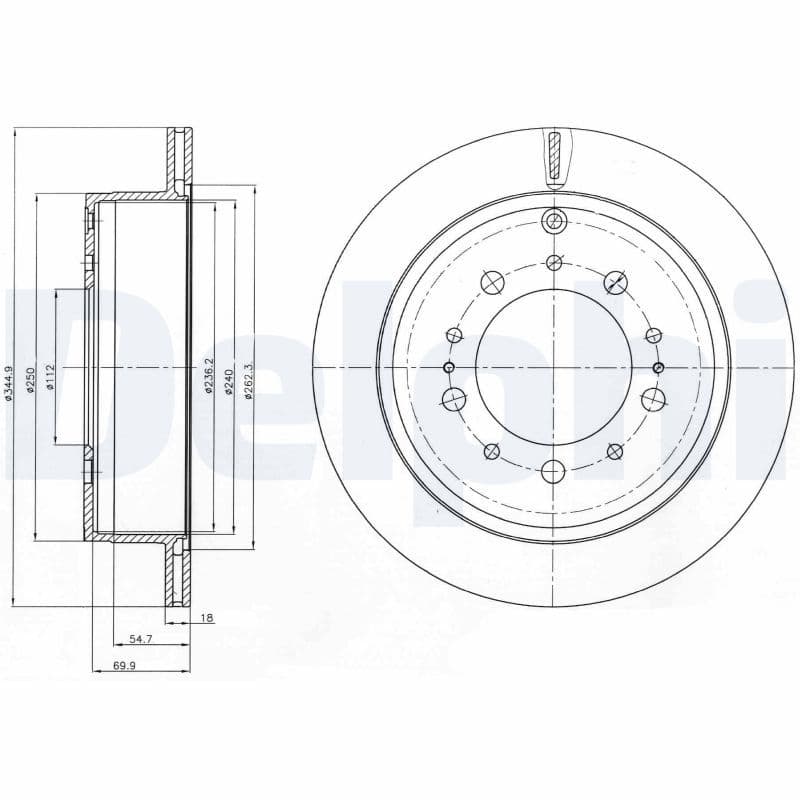 Disc frana DELPHI BG4275