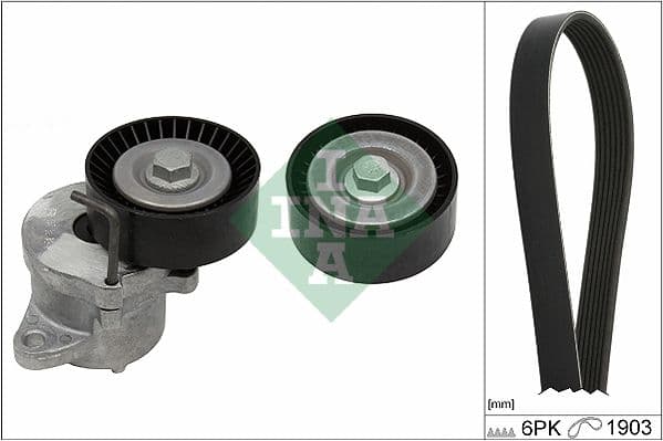 Set curea transmisie cu caneluri Schaeffler INA 529 0348 10