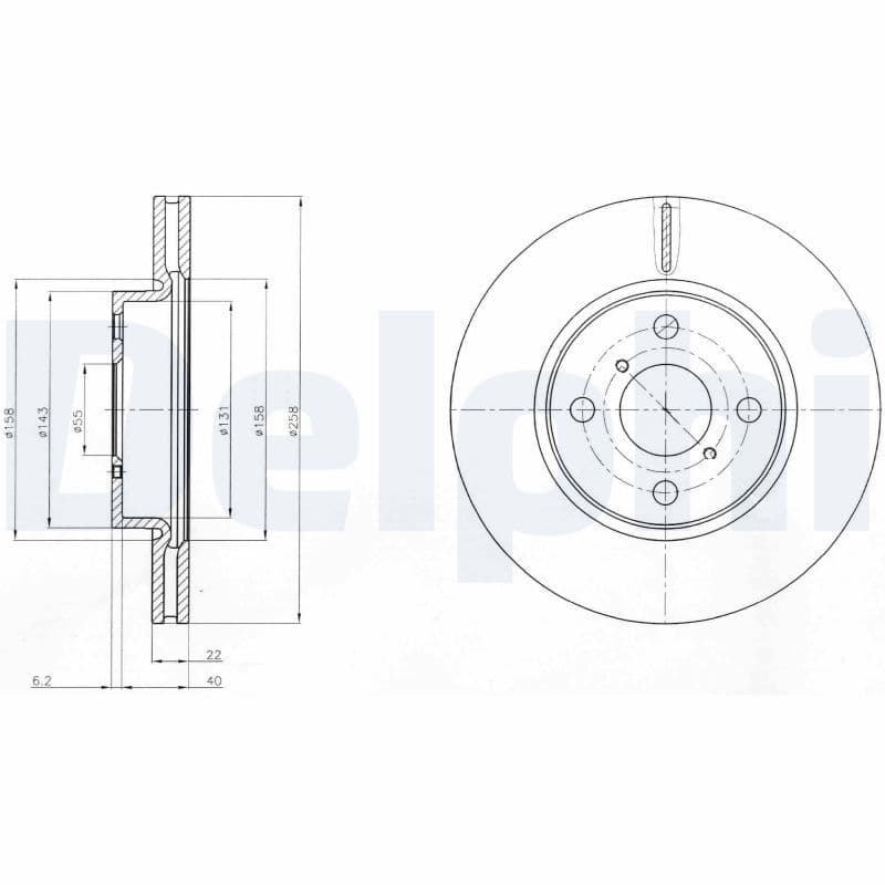 Disc frana DELPHI BG4116C