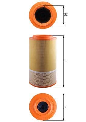 Filtru aer KNECHT LX 1024