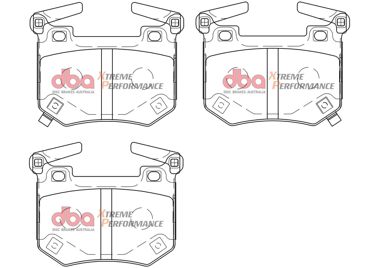 set placute frana,frana disc DBA DB15004XP
