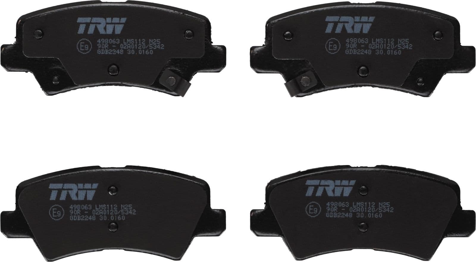 set placute frana,frana disc TRW GDB2248