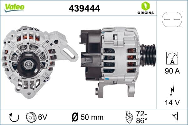 Generator / Alternator VALEO 439444