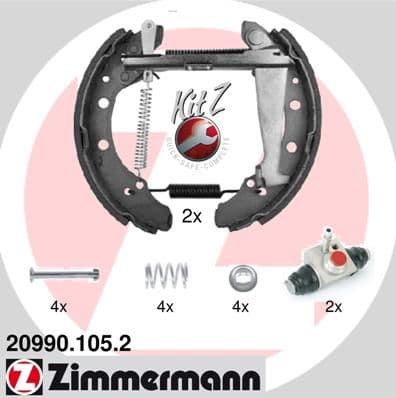 Set saboti frana ZIMMERMANN KIT Z 20990.105.2