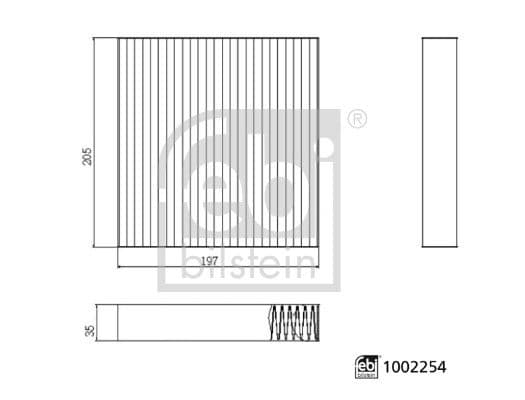 Filtru, aer habitaclu FEBI BILSTEIN 1002254