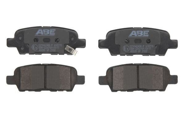 set placute frana,frana disc ABE C21042ABE-P
