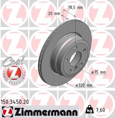 Disc frana ZIMMERMANN COAT Z 150.3450.20
