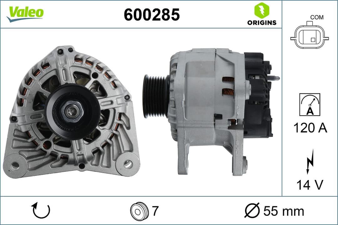 Generator / Alternator VALEO 600285