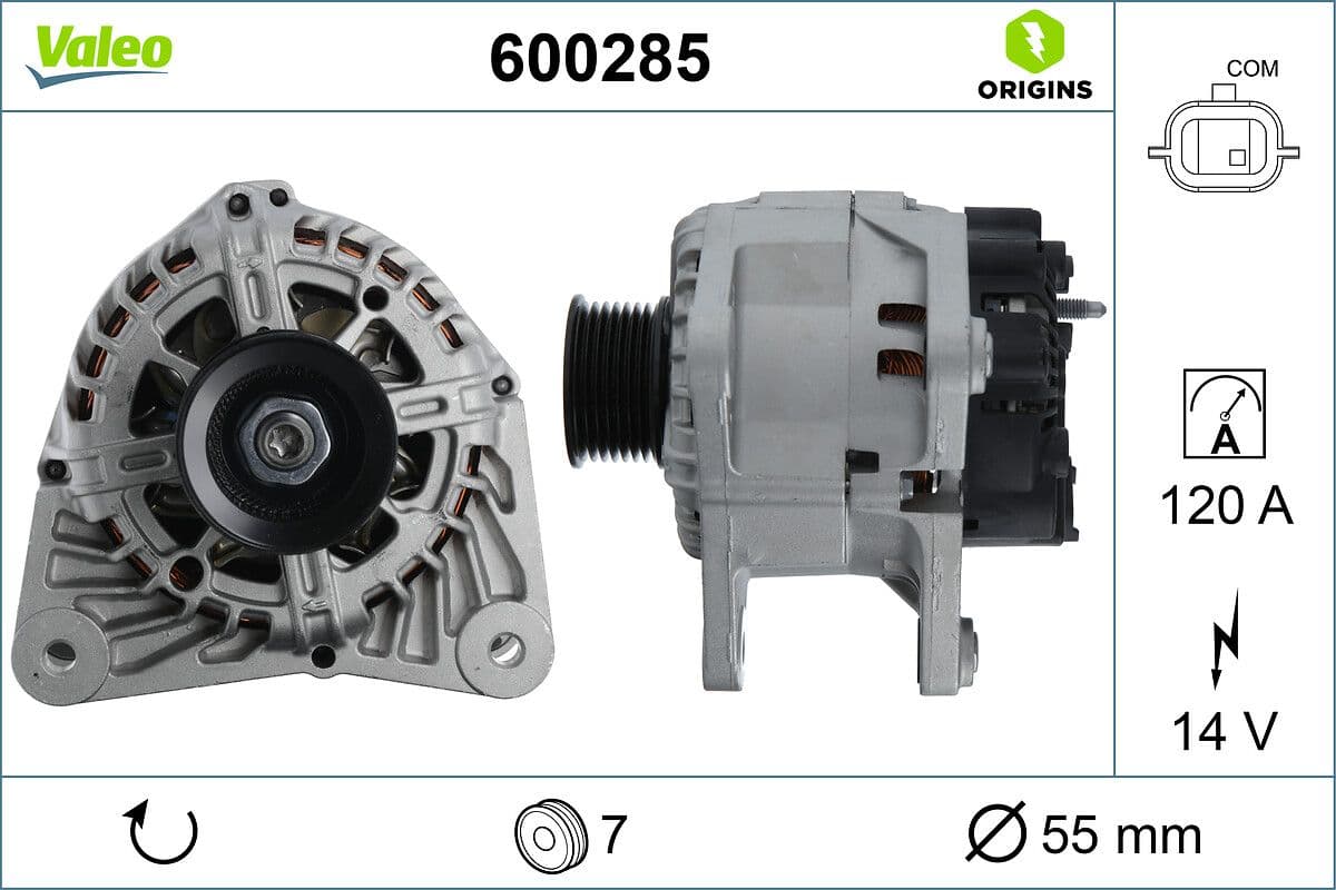 Generator / Alternator VALEO 600285