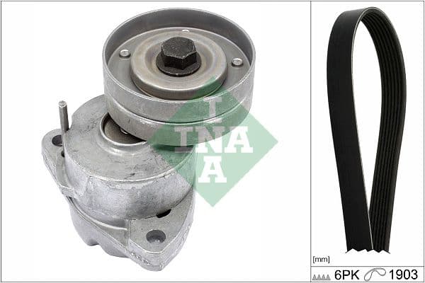 Set curea transmisie cu caneluri Schaeffler INA 529 0091 10