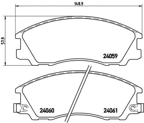 set placute frana,frana disc BREMBO PRIME LINE P 30 017