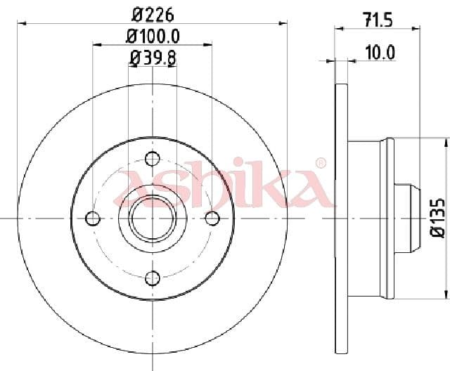Disc frana ASHIKA 61-00-0922