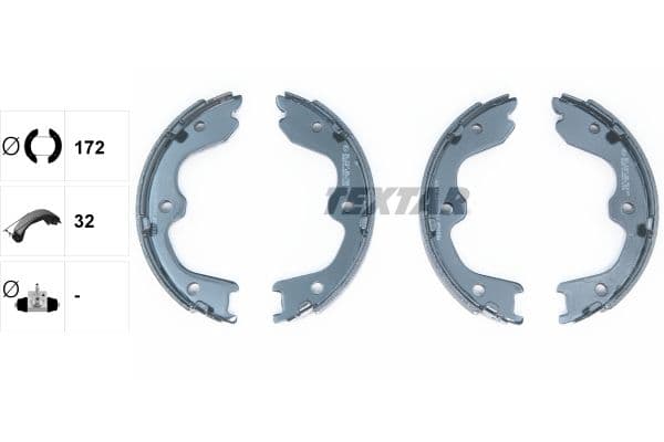 Set saboti frana, frana de mana TEXTAR 91065900