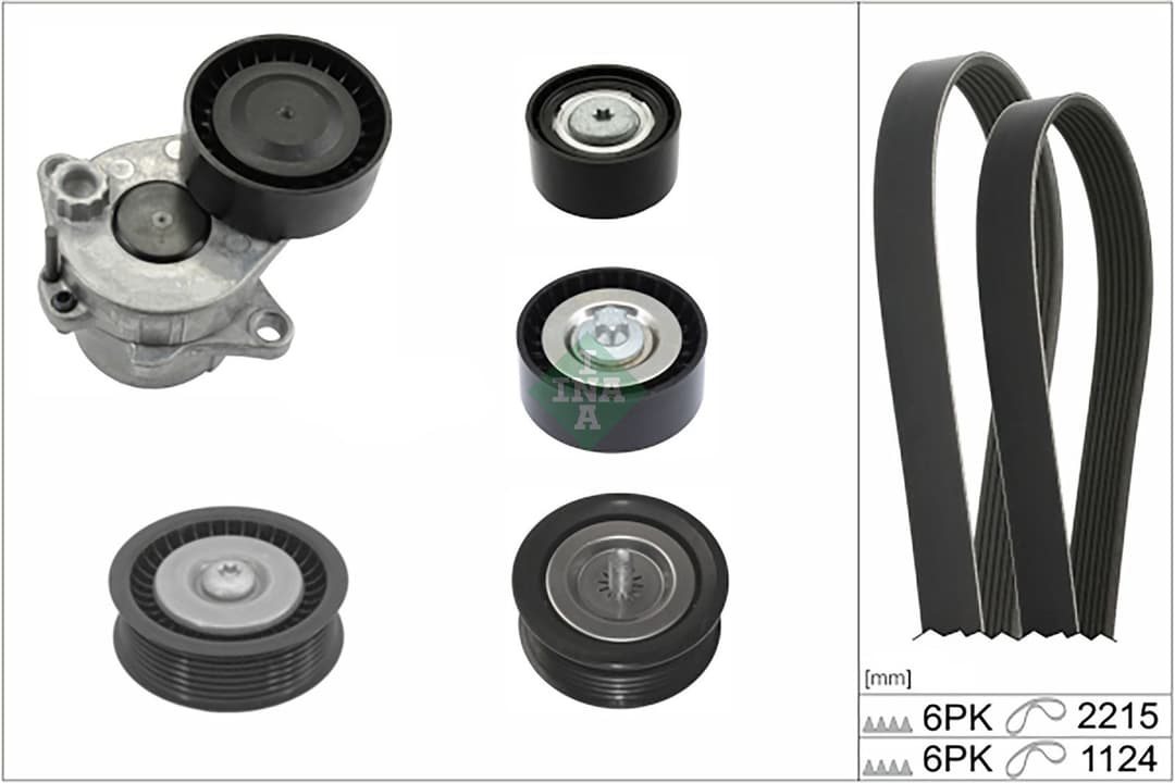 Set curea transmisie cu caneluri Schaeffler INA 529 0589 10