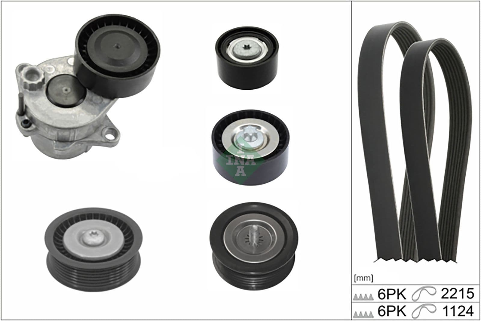 Set curea transmisie cu caneluri Schaeffler INA 529 0589 10