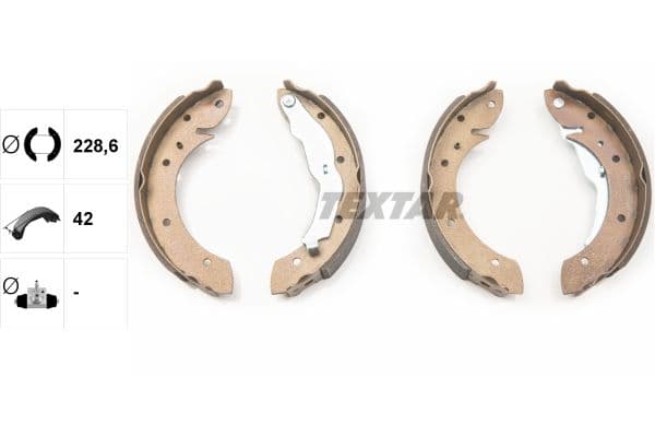 Set saboti frana TEXTAR 91044000