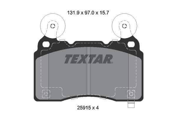 set placute frana,frana disc TEXTAR 2591501
