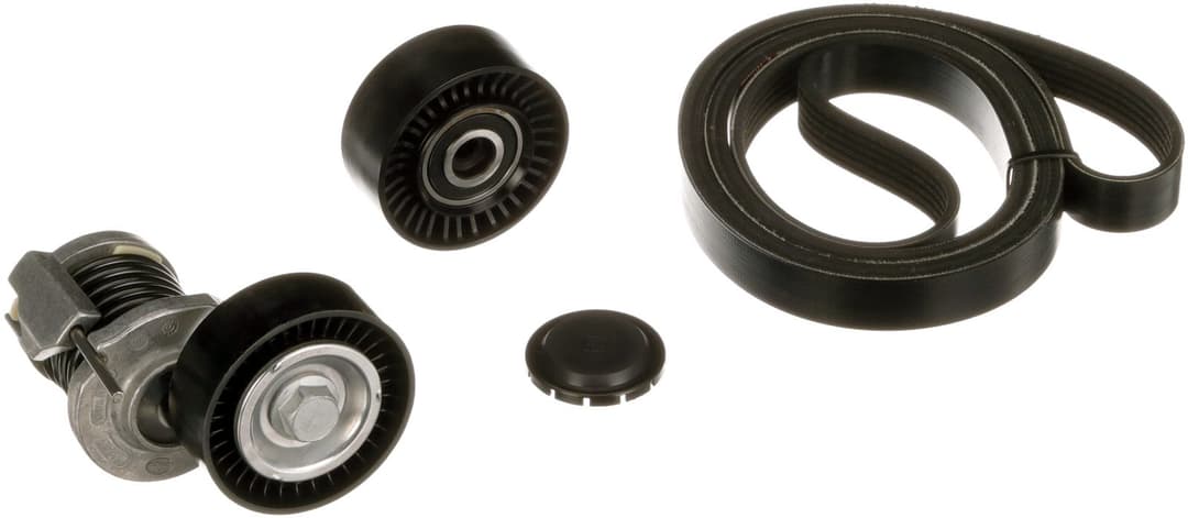 Set curea transmisie cu caneluri GATES Micro-V® UNIQUE FIT K016PK1580XS